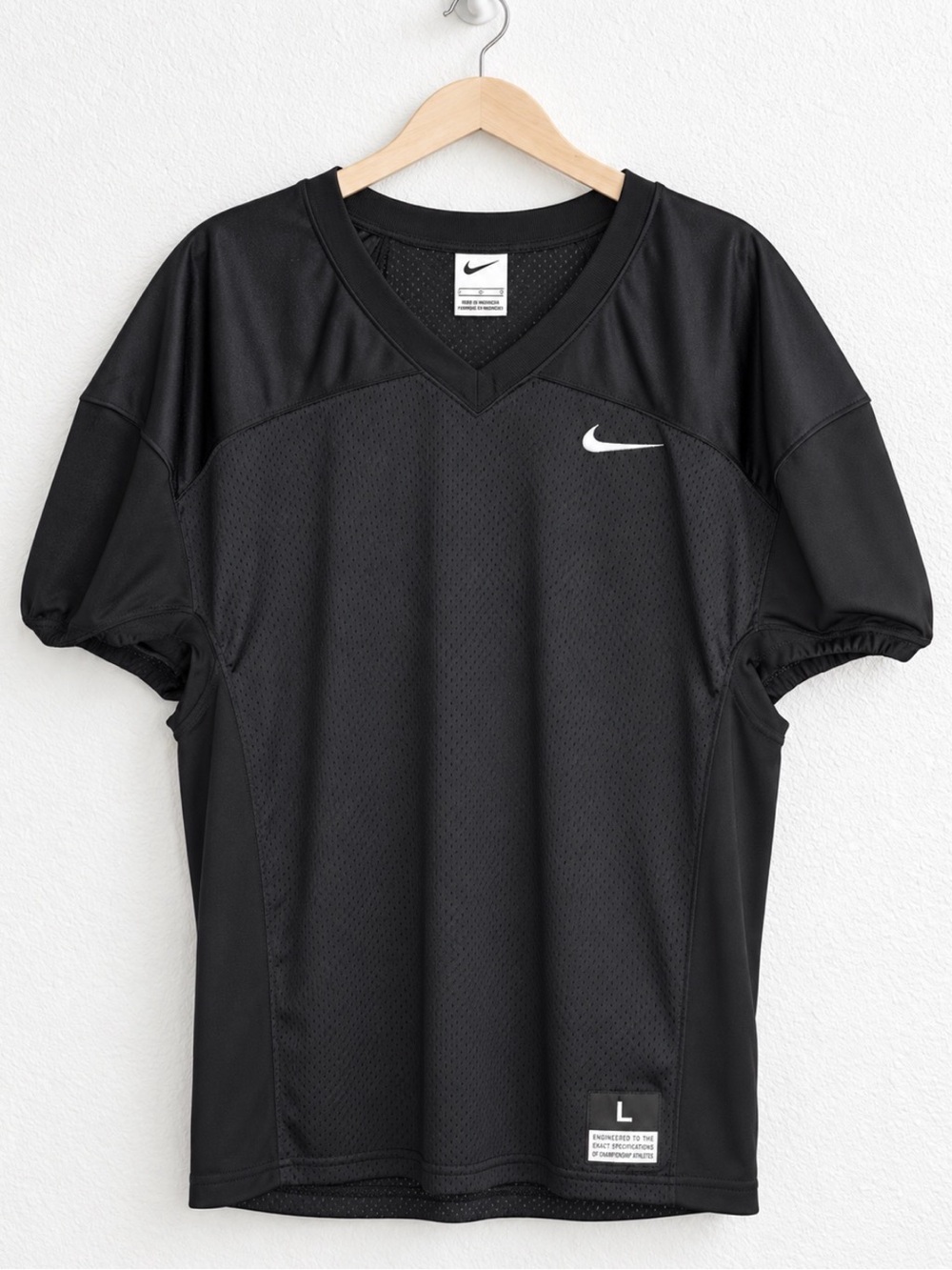 Nike Vapor Varsity Boy's Football Mesh Practice Jersey Black Large